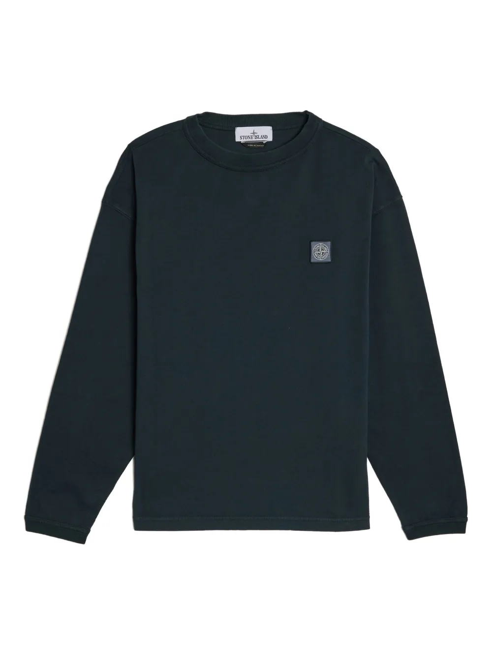 

Футболка с длинными рукавами и нашивкой-логотипом Stone Island, синий