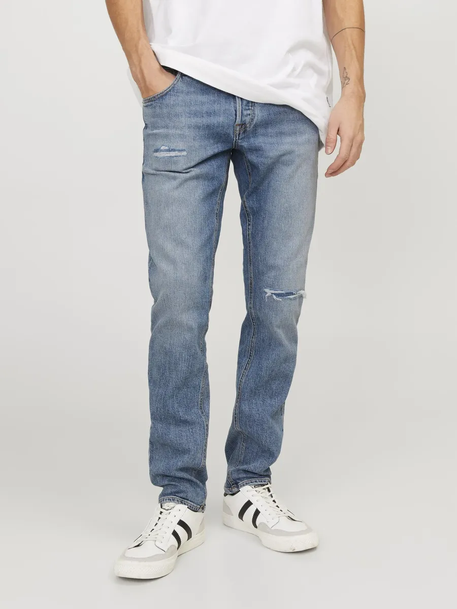 

Джинсы узкого кроя Jack & Jones "JJIGLENN JJCOLE AM 171 SN", синий