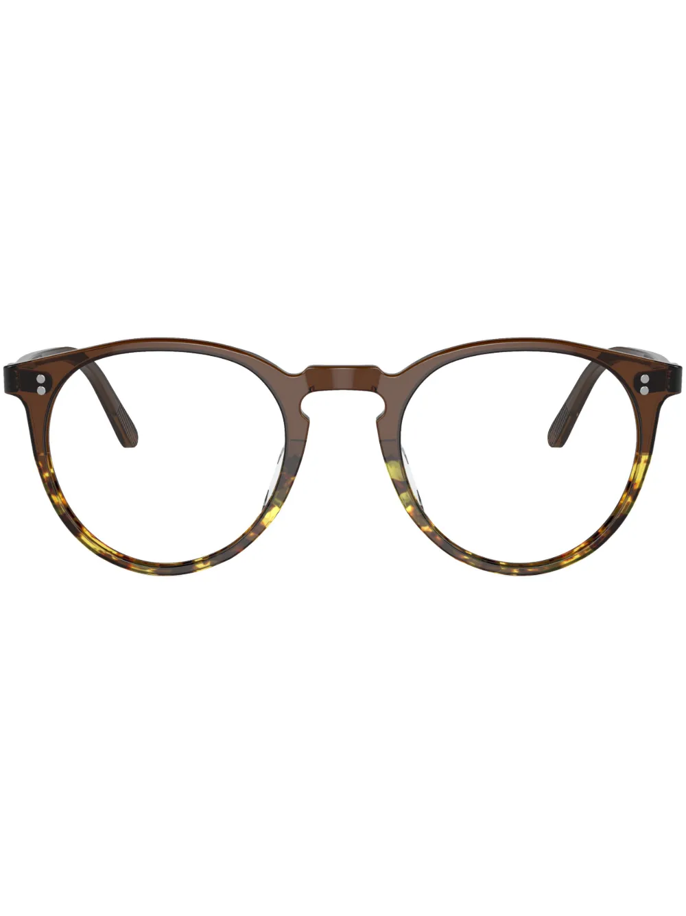 

Очки в круглой оправе Oliver Peoples, коричневый