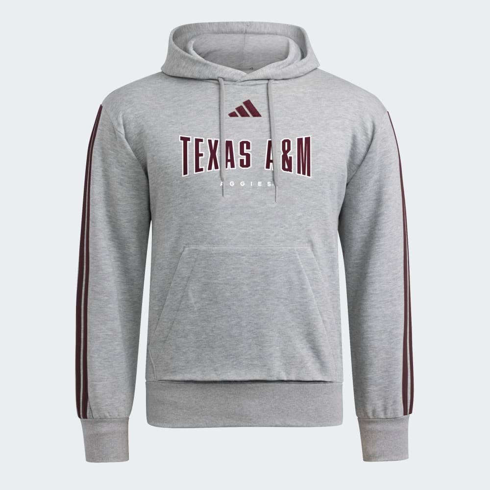 

Худи Adidas Texas A&M Aggies Essentials 3-Stripes Hoodie, цвет Medium Grey Heather/Team Maroon/Ncaa-Tam-7t7