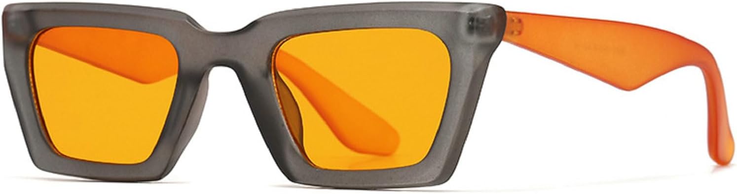 

Солнцезащитные очки Melrose Sexy Cat Eye Y2K Punk для женщин, люксовый бренд, маленькая оправа, винтажные очки-щитки для женщин, защита от ультрафиолета UV400, артикул 86632, Grey Orange