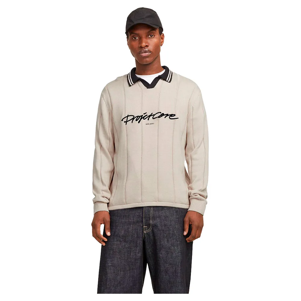 

Поло с длинным рукавом Jack & Jones Winter Sport, бежевый
