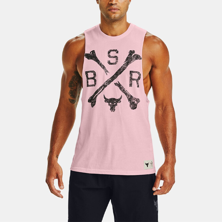 Проект Фитнес Одежда Мужская Розовый Under Armour, розовый — фото 4