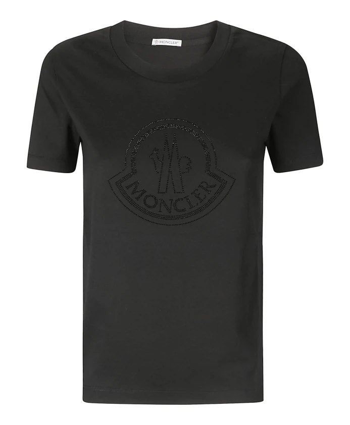 

Повседневная футболка из нержавеющей стали Moncler, черный