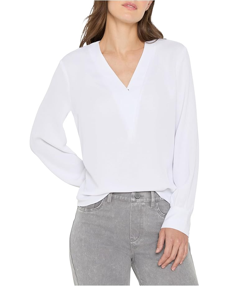 

Женский топ с V-вырезом NIC+ZOE Downtown, Paper White