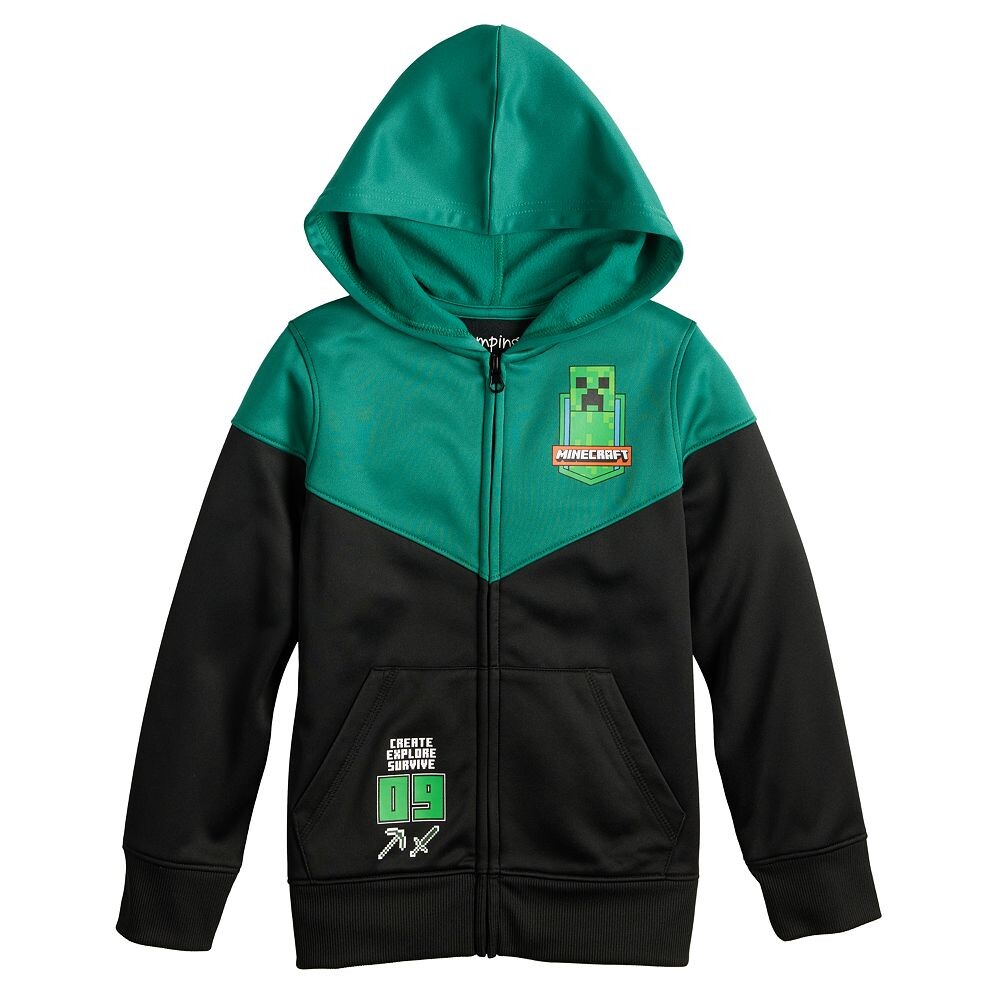 

Толстовка Jumping Beans Minecraft Active с графическим рисунком для мальчиков 4–12 лет, зеленый