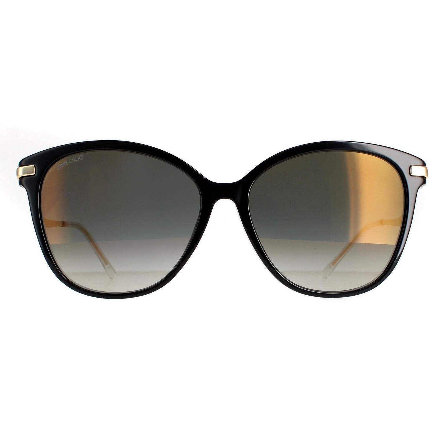 

CatEye Черный Серый Градиент Золотой Зеркальный Колышек/F/S Jimmy Choo, черный