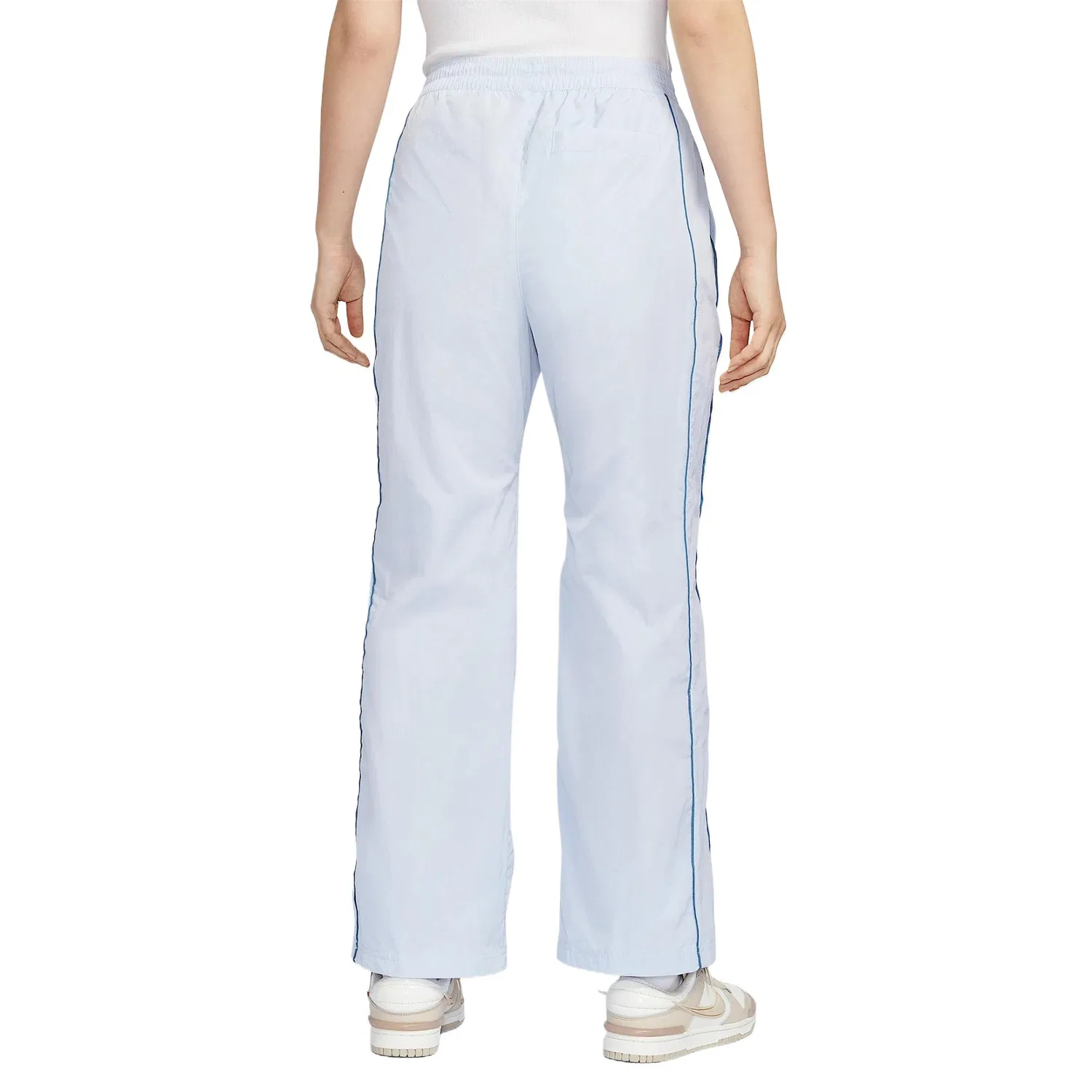 Брюки повседневные женские синие moderate straight fit Nike, Blue — фото 2