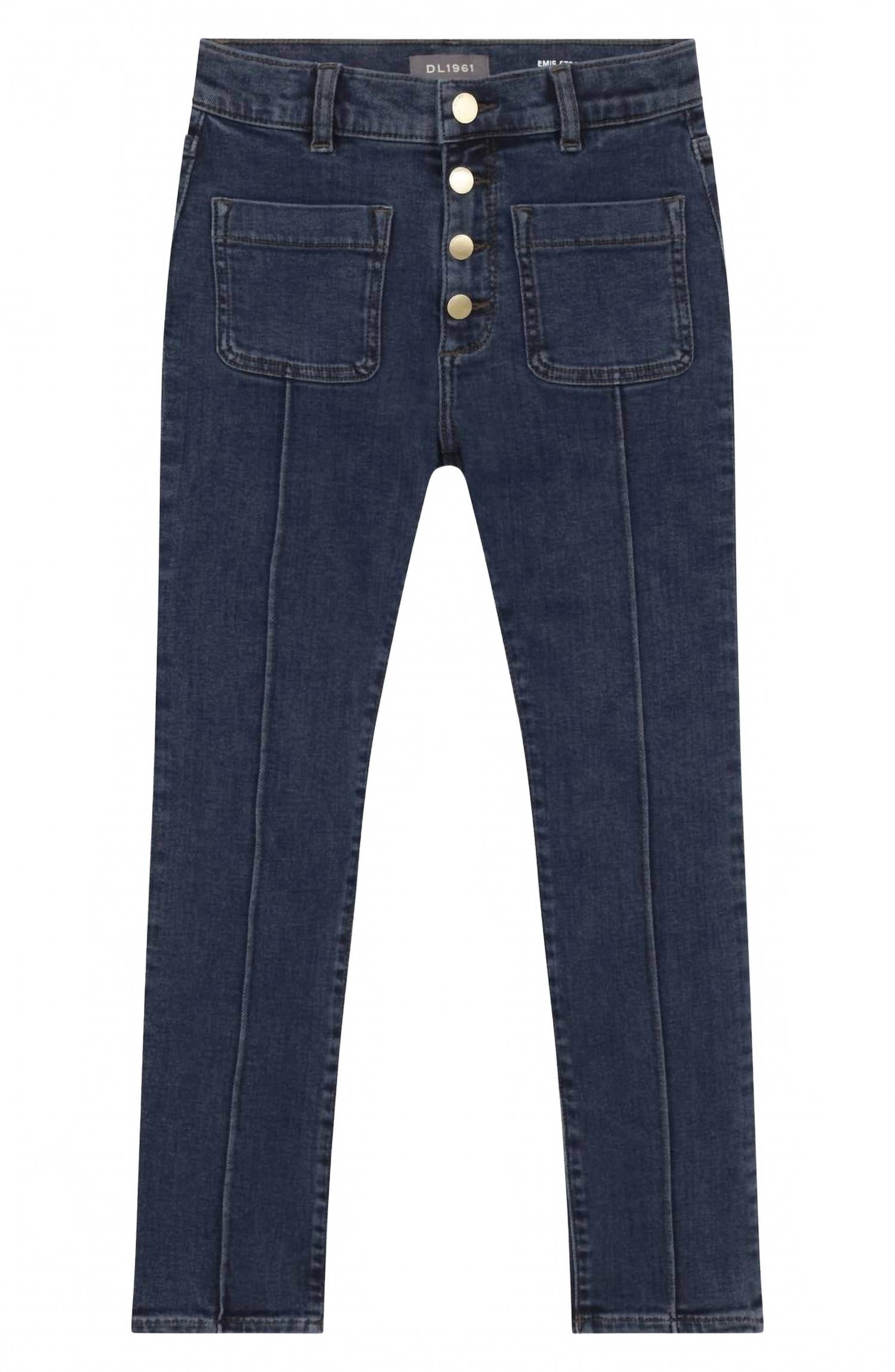 

Джинсы Emie прямого кроя для девочек в цвете индиго DL1961 - Kids'