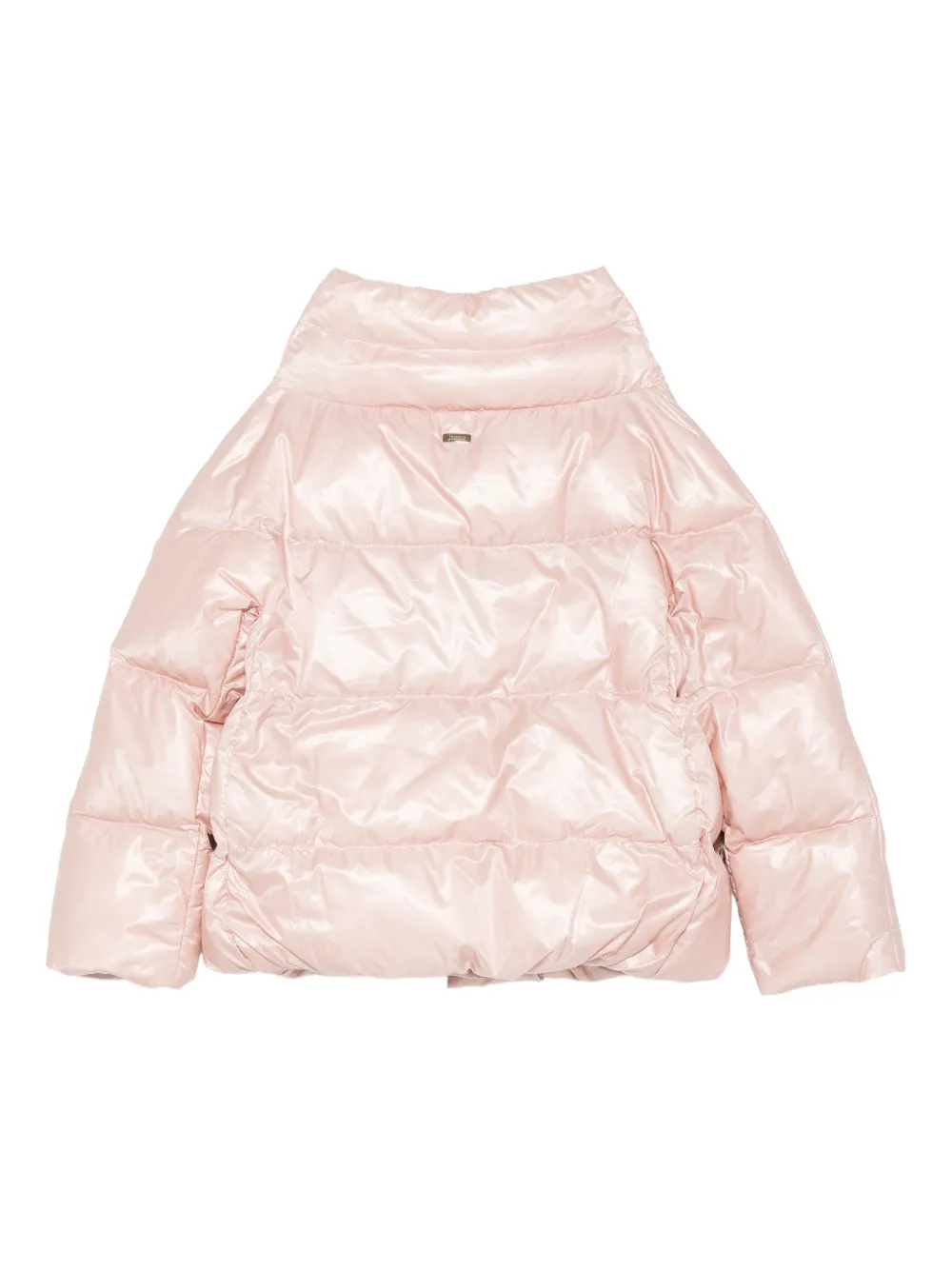Стеганая куртка с высоким воротом Herno Kids, розовый — фото 2