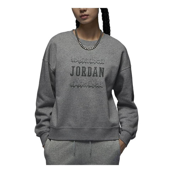 

Толстовка с капюшоном и круглым вырезом Air Jordan, серый