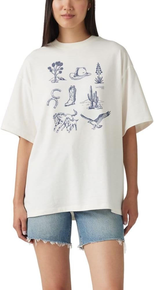 

Женская футболка с принтом Levi's (также доступна в размере Plus), (New) Western Icon Chart Sugar Swizzle