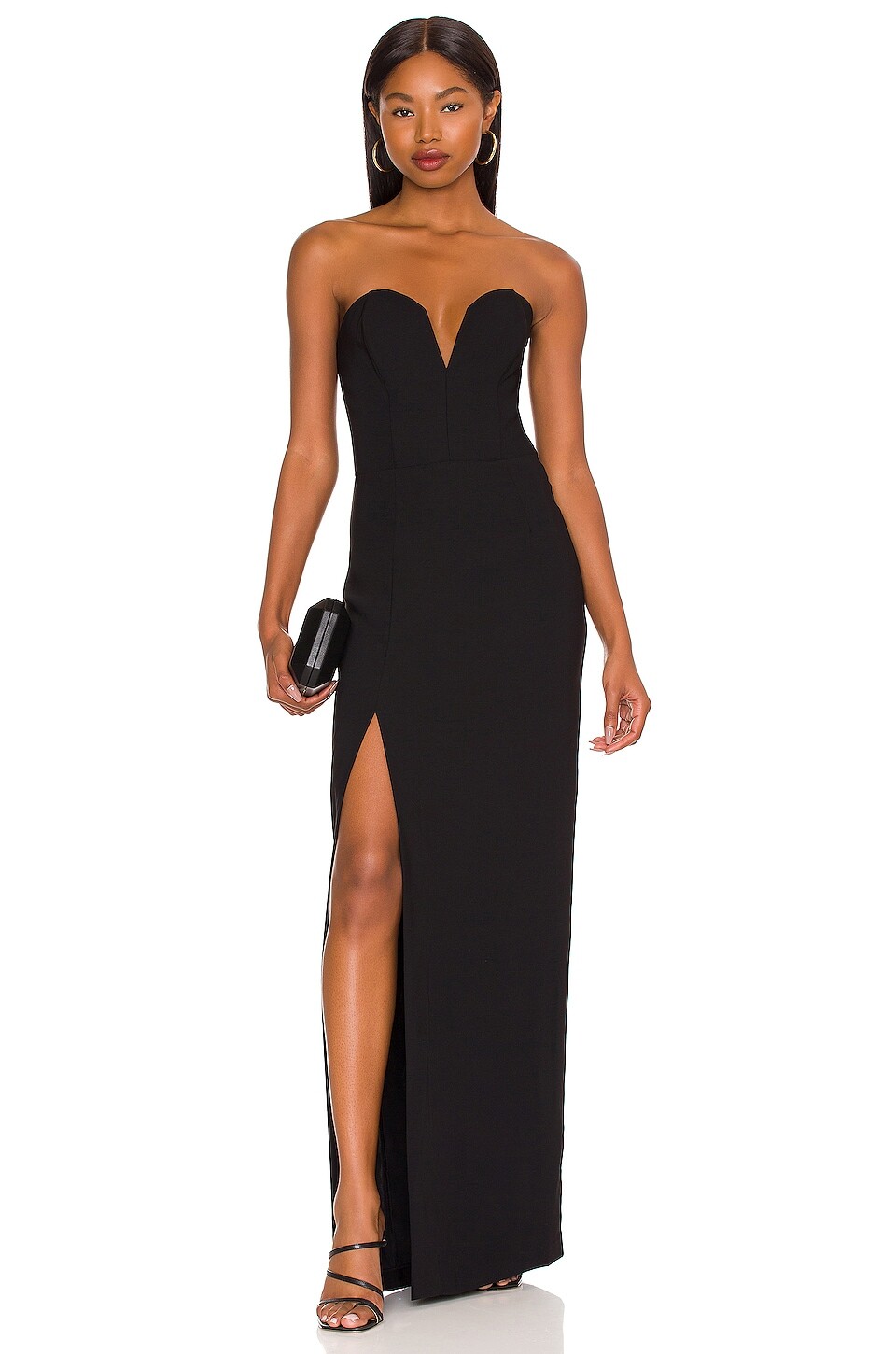 

Платье Amanda Uprichard Cherri Gown, черный