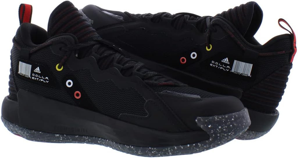 Женские кроссовки Adidas Dame 7, черный/красный — фото 4