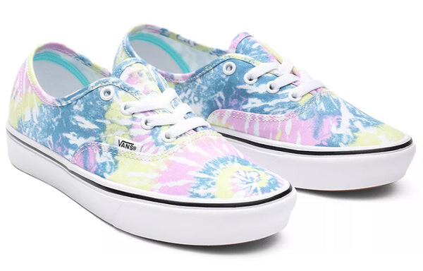 Кроссовки authentic comfycush 'tie-dye' Vans, белый — фото 3