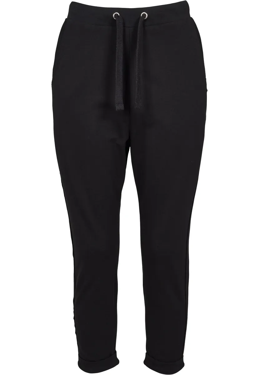 

Тканевые брюки URBAN CLASSICS " Urban Classics Women's Ladies Open Edge Terry Turn Up Pants" (1 шт.), черный