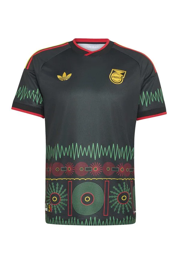 Футболка с принтом выездной формы сборной ямайки (26 матчей) Adidas Performance, Black — фото 4
