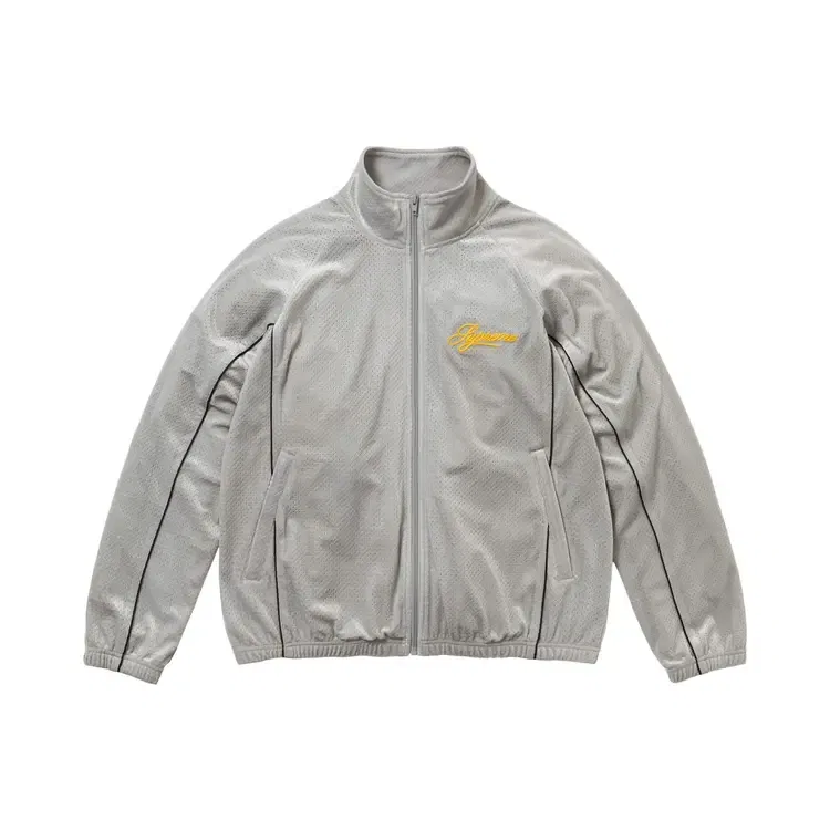 Спортивная куртка Supreme Velour Mesh Track Jacket, серебристый