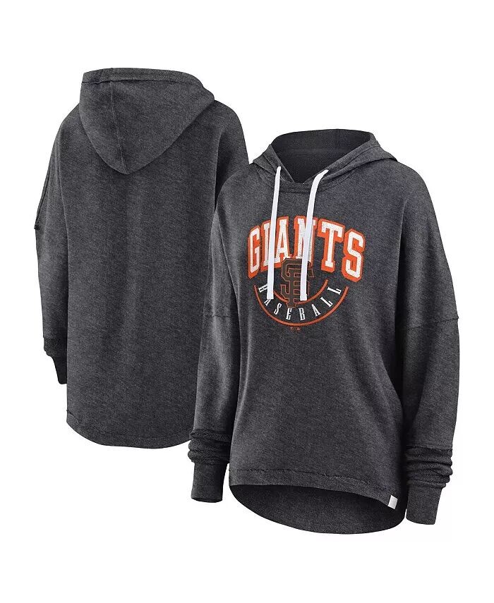 

Женская толстовка с капюшоном цвета меланж с эффектом потертости San Francisco Giants Luxe Fanatics
