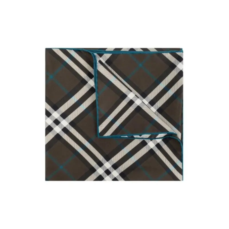 

Burberry Шёлковый шарф унисекс коричневый, Brown