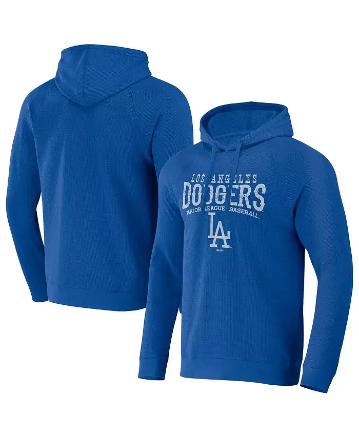 

Мужской худи с регланным покроем и вафельной вязкой Darius Rucker Collection by Royal Distressed с принтом Los Angeles Dodgers Fanatics