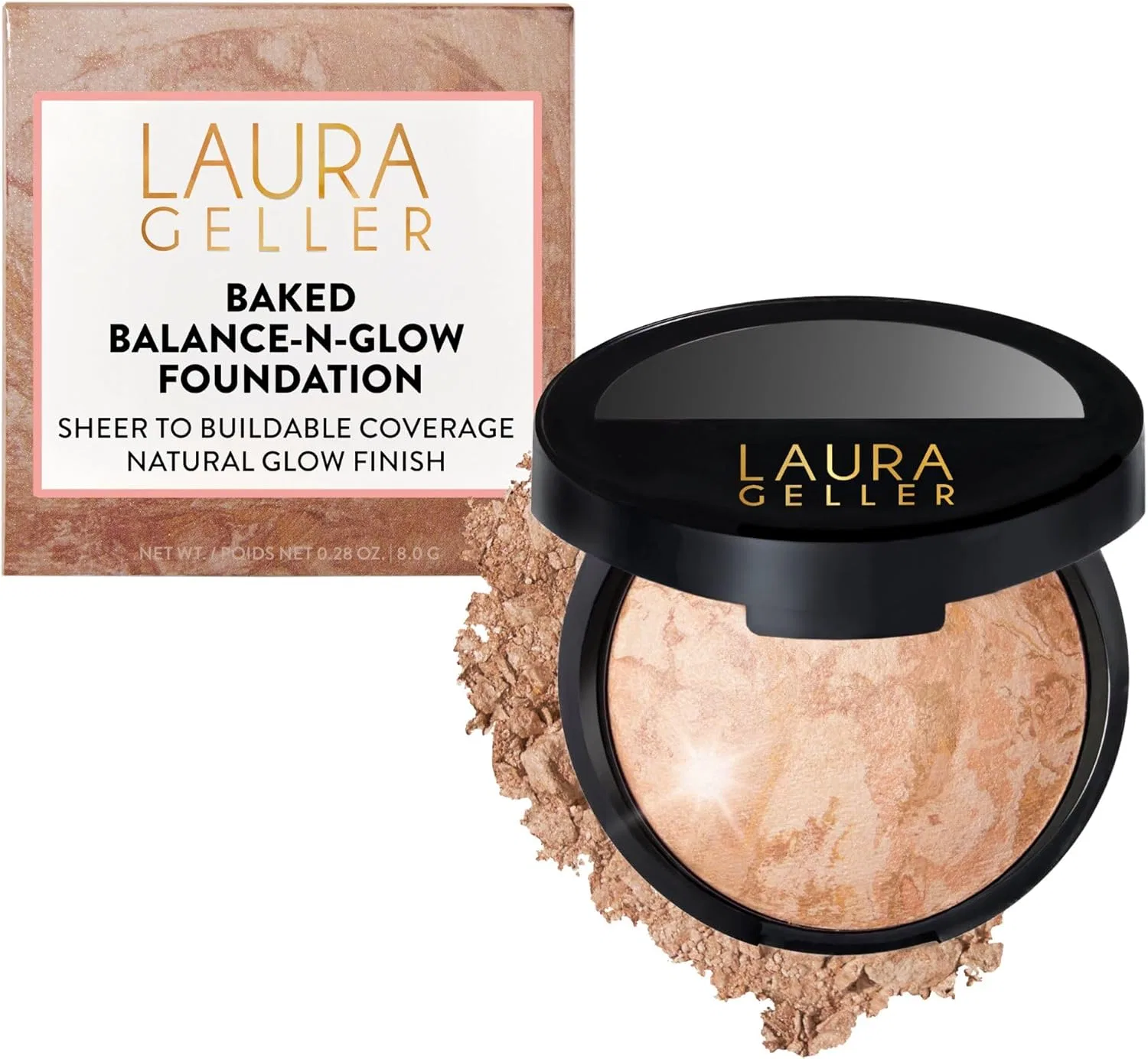 Тональная основа Baked Balance-N-Glow Illuminating Foundation Laura Geller New York, оттенок Fair, 0.28 унции
