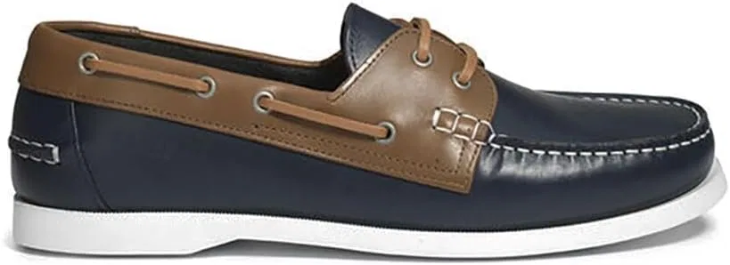 Мужские лодочные туфли Aigle New Nubil Ltr, Navy Blue Brown — фото 3