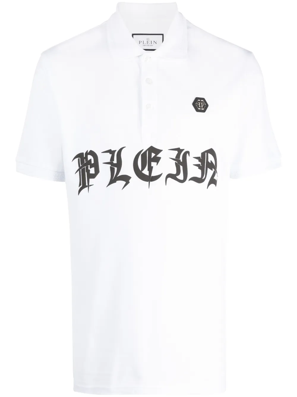 

Рубашка поло с логотипом Gothic Plein Philipp Plein, белый