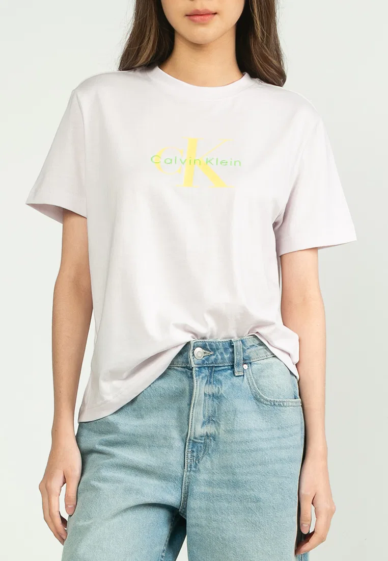 Футболка, классическая, Hero Classic Monologo Tee, Calvin Klein Jeans