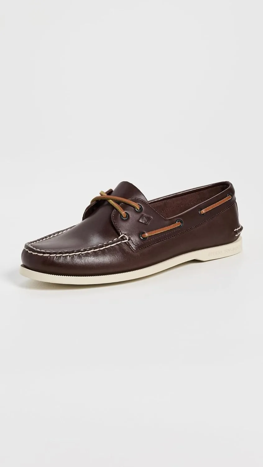 Оригинальные мужские мокасины от Sperry в комплекте с двумя роскошными туфлями, темно-коричневый — фото 2