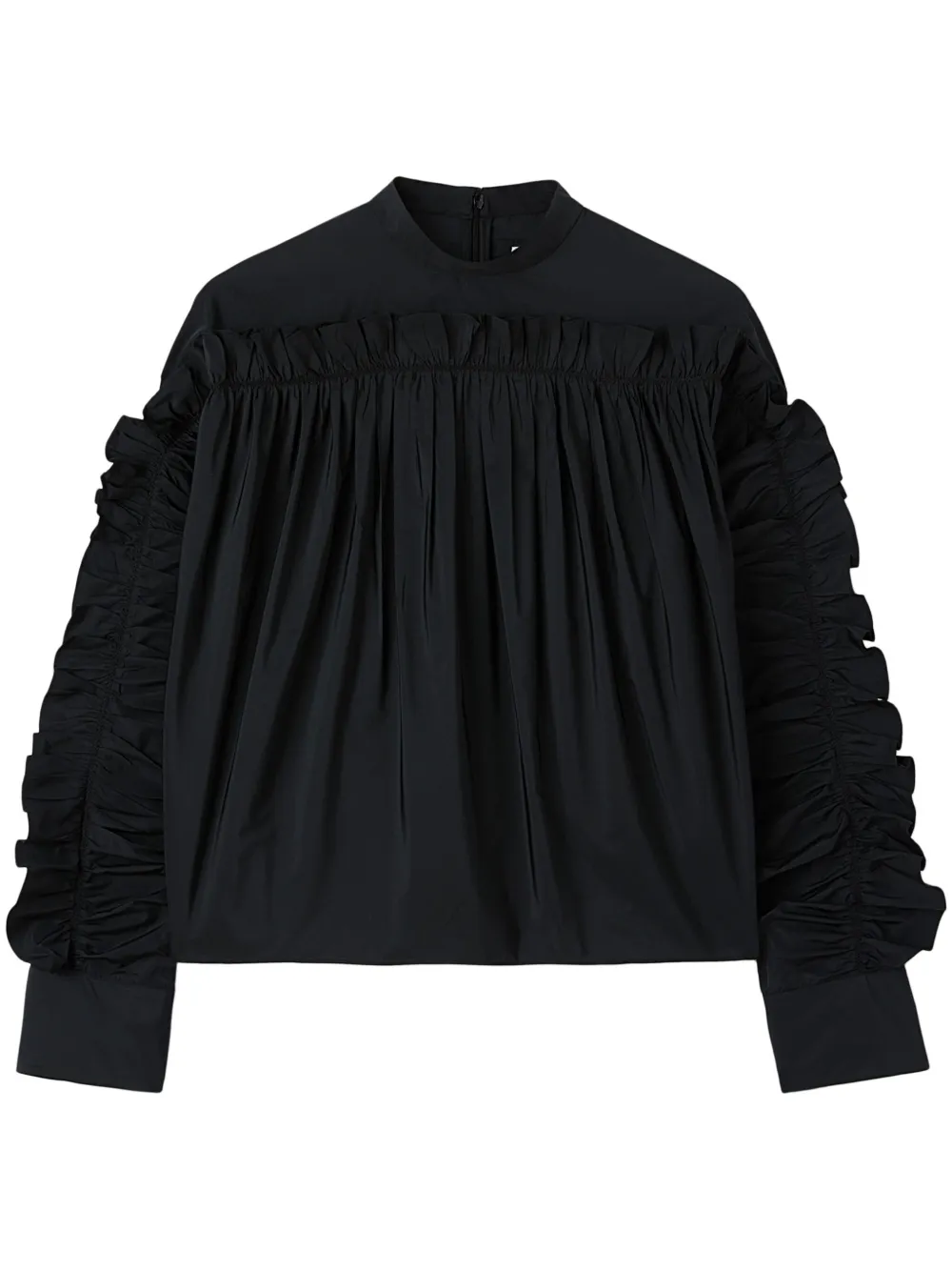 

Толстовка с оборками JIL SANDER, черный