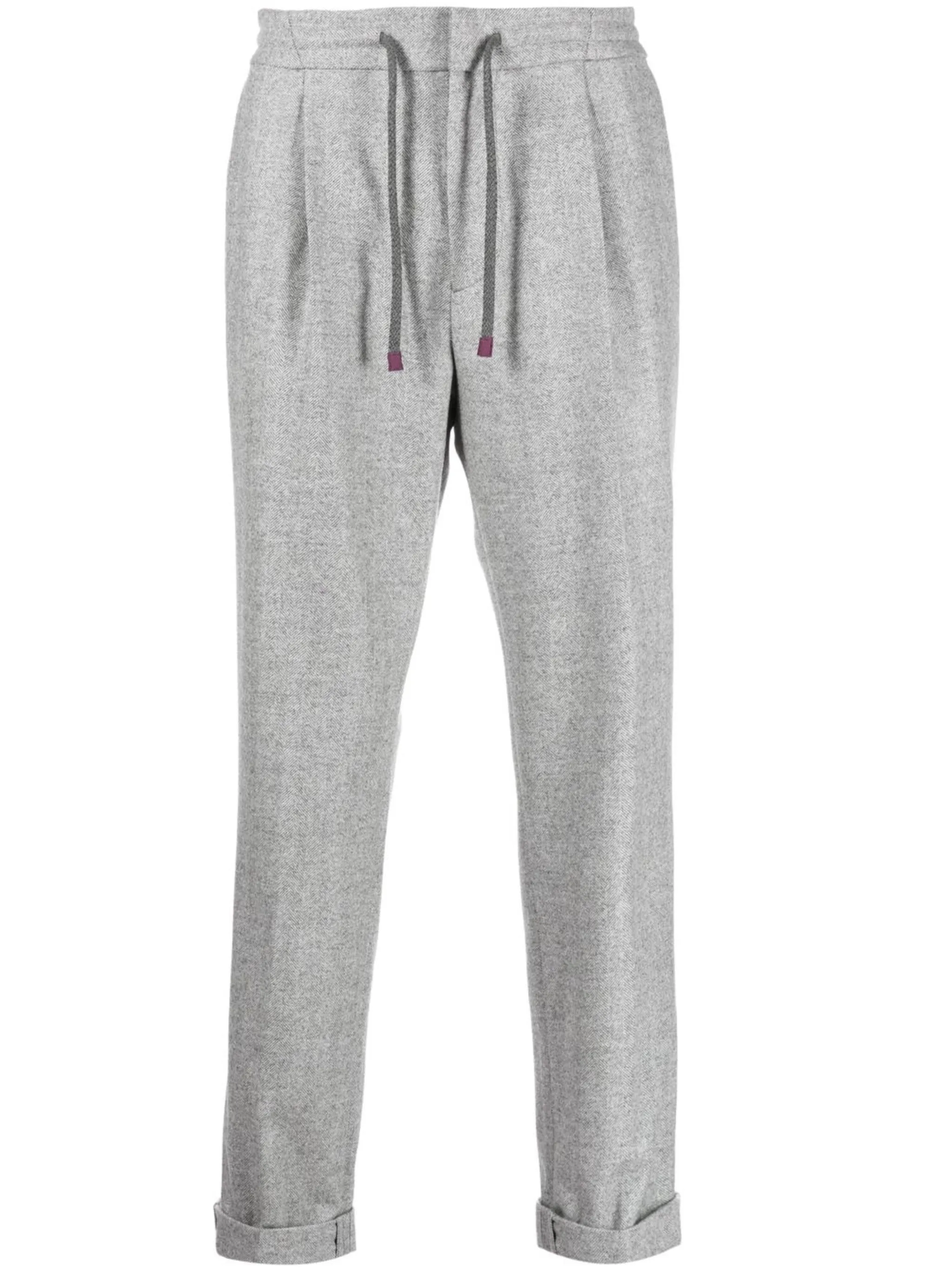 

Прямые брюки с кулиской Brunello Cucinelli, серый