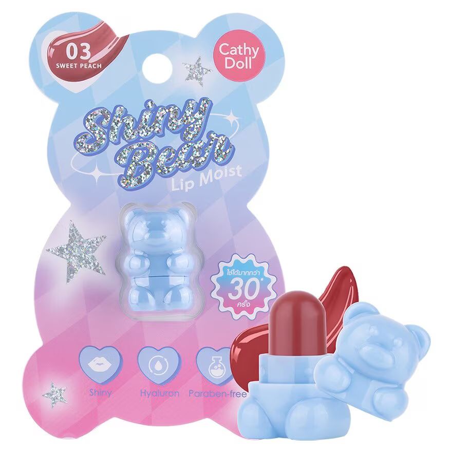 

Cathy Doll Увлажняющий бальзам для губ Shiny Bear Lip Moist 1,1 г 03 Sweet Peach, Sweet Peach