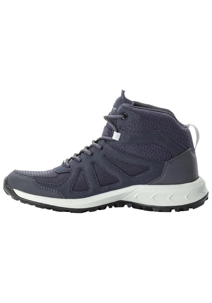 Кроссовки Jack Wolfskin "WOODLAND 2 TEXAPORE MID W", цвет Graphit — фото 3