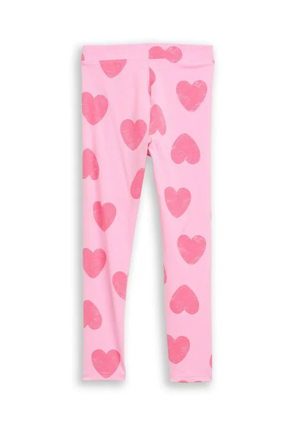 Брюки-Леггинсы mit herzmuster Tom Tailor, Pink Small Heart Print — фото 2
