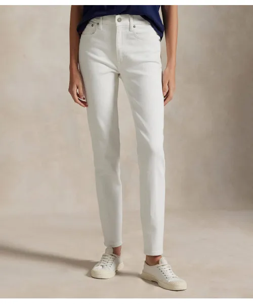 

Божественные джинсы снизу вверх Slim fit Polo Ralph Lauren, белый