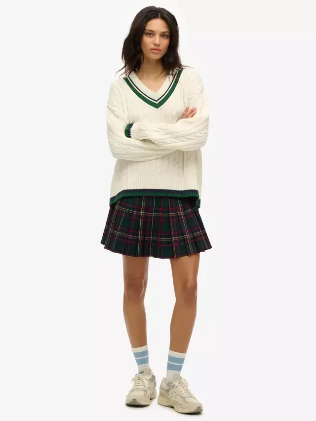 Мини-юбка в клетку Superdry, Green