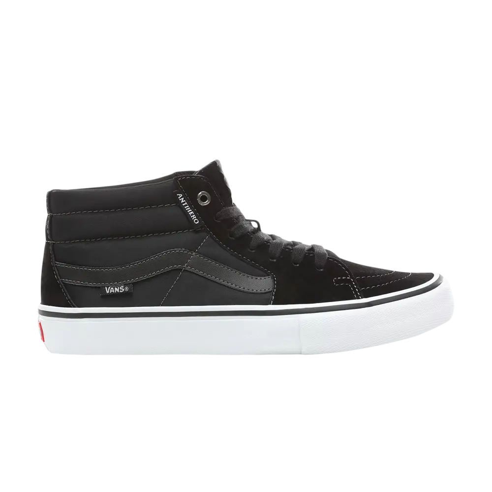 Кроссовки Anti Hero x Sk8-Mid Pro Vans, черный