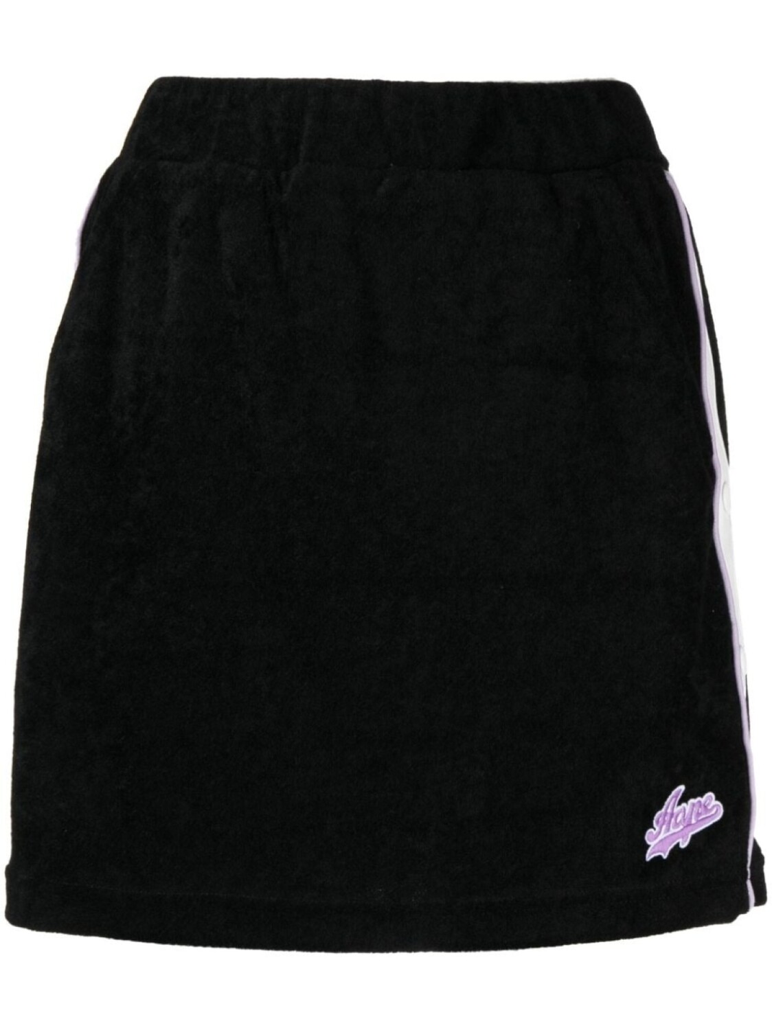 

AAPE BY *A BATHING APE юбка мини с нашивкой-логотипом, черный