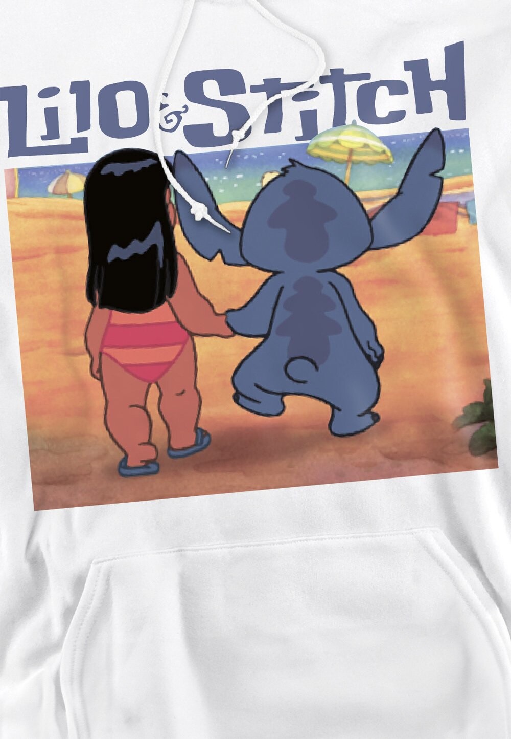 

Толстовка с капюшоном LILO AND STITCH INTO THE SUNSET- PRINT Disney, белый
