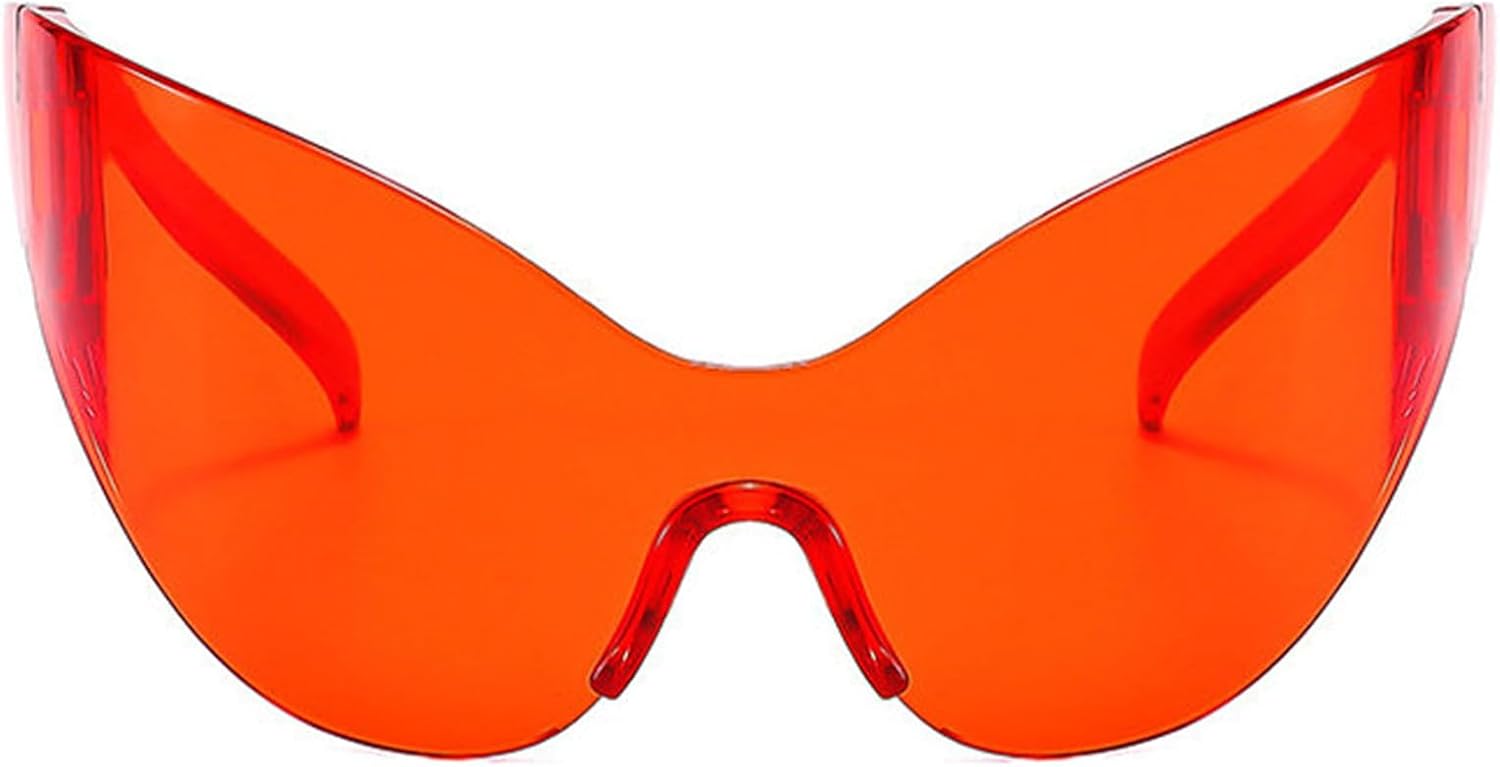 

Хелена, большие спортивные солнцезащитные очки в стиле Y2K для женщин и мужчин, модные солнцезащитные очки-щитки, цельные солнцезащитные очки, большие солнцезащитные очки helena, Orange