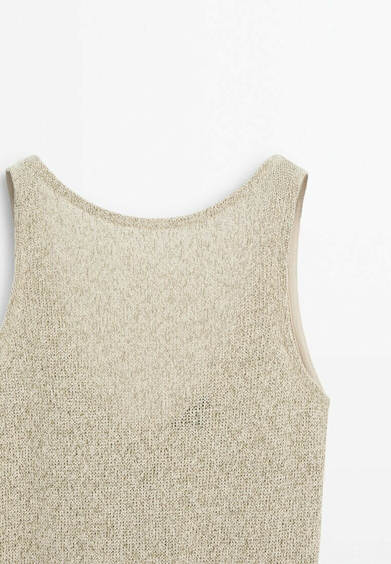 

Трикотажное платье TWISTED Massimo Dutti, бежевый