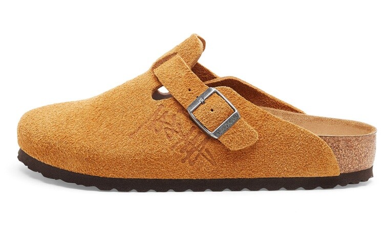 Мюли Birkenstock Stussy x Boston Shaggy, карамель