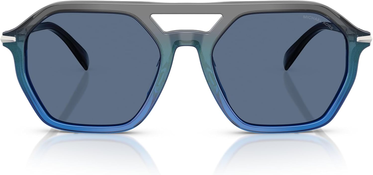 

Michael Kors мужские солнцезащитные очки авиаторы Mk2251u Jackson Hole Universal Fit, Grey Gradient/Blue Solid