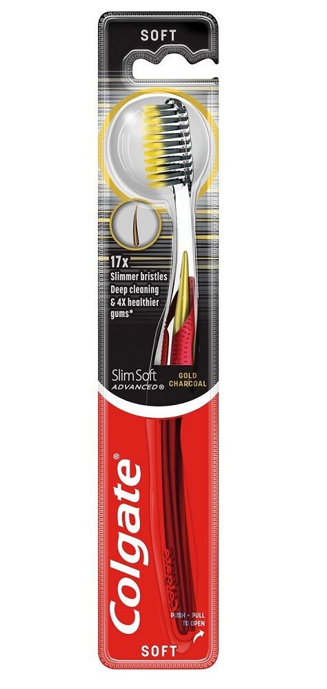 

Colgate Slim Soft Advanced Gold зубная щетка, 1 шт.