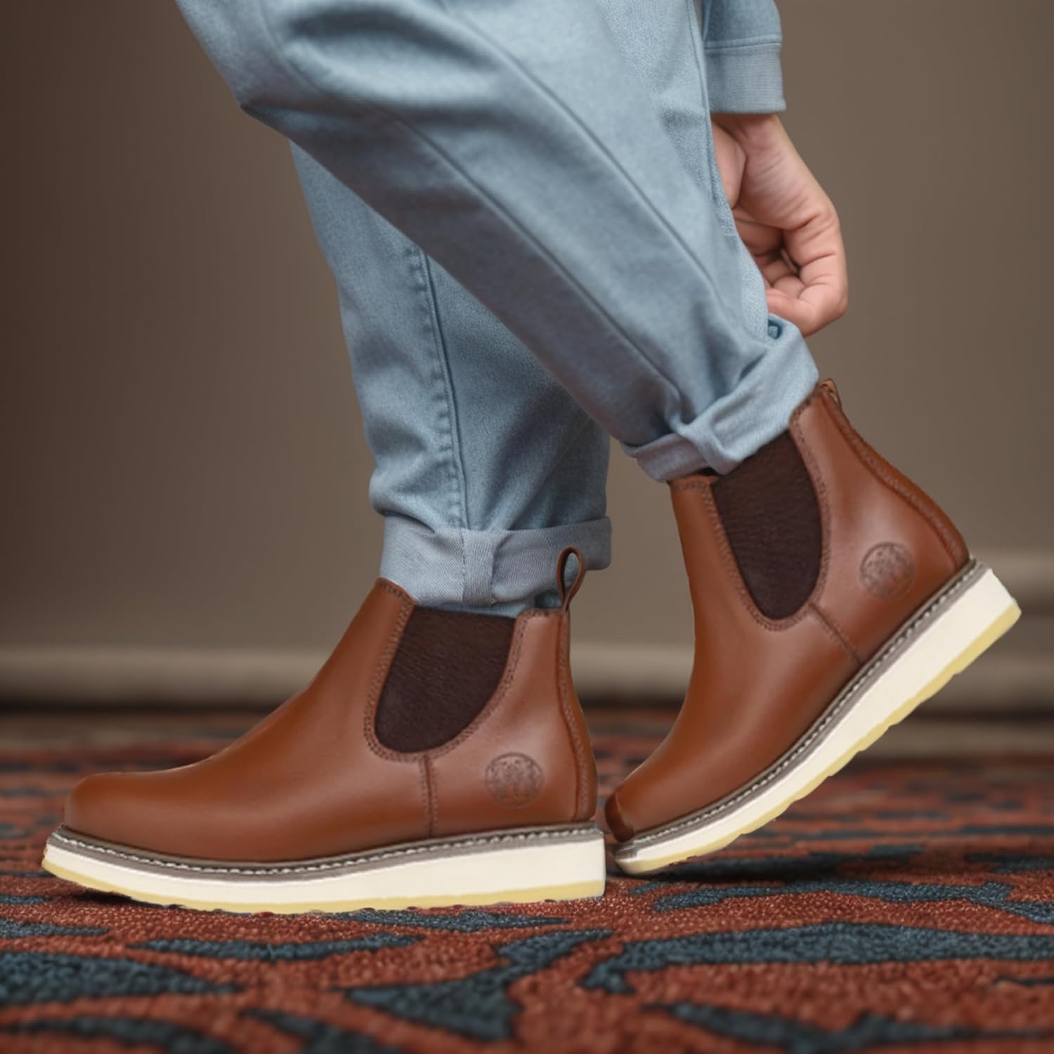 Мужские ботинки CONRAD Chelsea Slip-On - мягкий носок, композитный носок, водонепроницаемые, противоскользящие, защитная обувь, 84985-soft Toe — фото 4