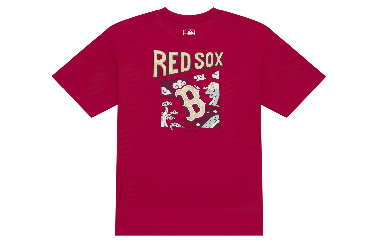 

MLB Футболка Boston Red Sox Year Of The Snake Chinese New Year Collection SS25 Unisex Dark Red, Красный, MLB Футболка Boston Red Sox Year Of The Snake Chinese New Year Collection SS25 Unisex Dark Red