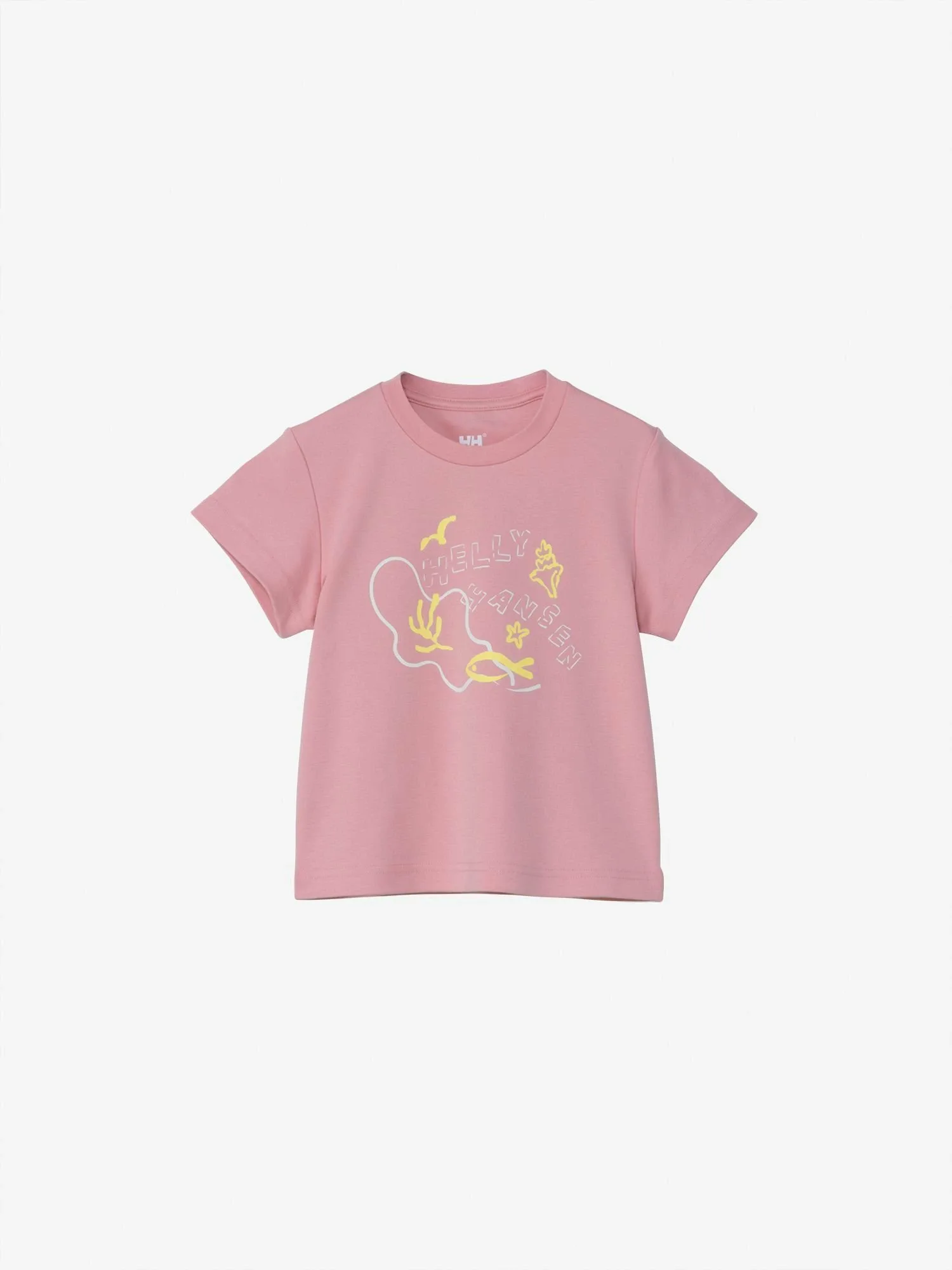 Футболка с коротким рукавом Oceanland с графическим принтом (детская) Helly Hansen, Pink Shell