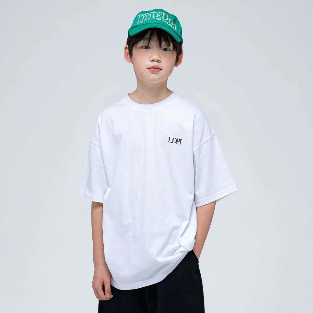 Детская белая футболка с круглым вырезом Youth от Little Dept — фото 2