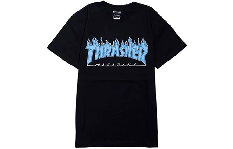 

Thrasher Футболка японская версия унисекс черная
